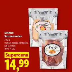 Lidl Owoce suszone Makar Mango oferta
