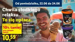 Lidl Lody proteinowe Gelatelli choco oferta