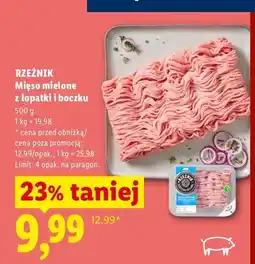 Lidl Mięso mielone z łopatki i boczku Rzeźnik oferta