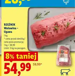 Lidl Wołowina - ligawa Rzeźnik oferta