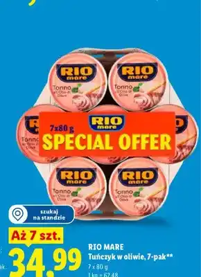 Lidl Tuńczyk w oliwie Rio Mare 7-pak oferta