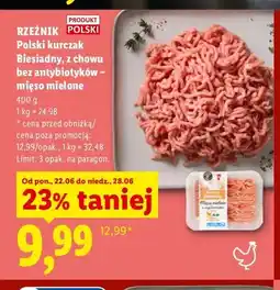 Lidl Mięso mielone z kurczaka Rzeźnik Biesiadny oferta
