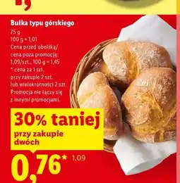 Lidl Bułka typu górskiego Piekarnia Lidla oferta