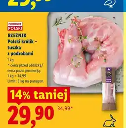 Lidl Polski królik - tuszka z podrobami Rzeźnik oferta