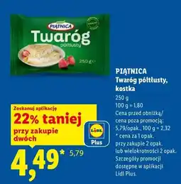 Lidl Twaróg półtłusty Piątnica oferta