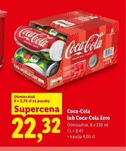 Lidl Napój gazowany Coca-Cola Zero 8-pak oferta