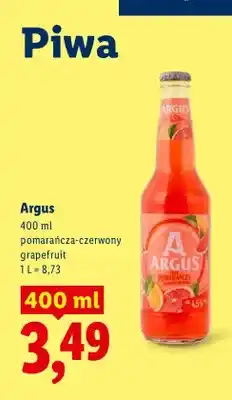 Lidl Piwo Argus pomarańcza-czerwony oferta