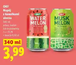 Lidl Napój z kawałkami aloesu arbuz OKF oferta