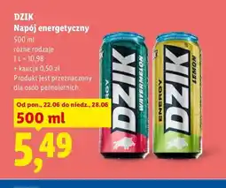 Lidl Napój energetyczny Dzik Watermelon oferta