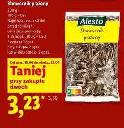 Lidl Słonecznik prażony Alesto oferta