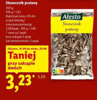 Lidl Słonecznik prażony Alesto oferta