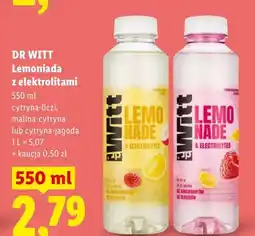 Lidl Lemoniada z elektrolitami cytryna-liczi Dr Witt oferta