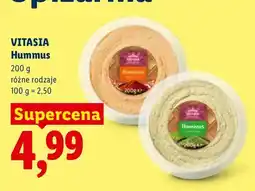 Lidl Hummus zielona herbata Vitasia oferta