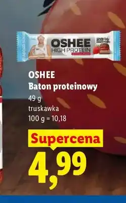 Lidl Baton proteinowy Oshee truskawka oferta