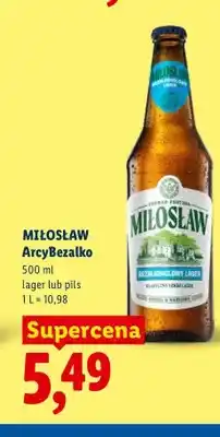 Lidl Piwo bezalkoholowe Miłosław ArcyBezalko pils oferta