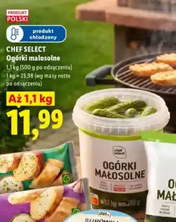 Lidl Ogórki małosolne Chef Select oferta