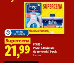 Lidl Zestaw płyn do czyszczenia zmywarki Finish + odświeżacz do zmywarki Finish 2-pak oferta