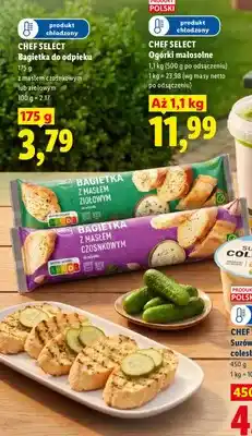 Lidl Bagietka do odpieku Chef Select z masłem ziołowym oferta