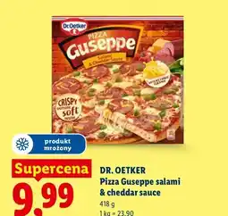 Lidl Pizza Guseppe salami & cheddar sauce Dr. Oetker oferta