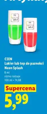 Lidl Lakier do paznokci Neon Splash Cien oferta