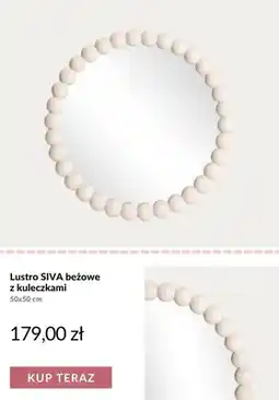 Homla Lustro SIVA beżowe z kuleczkami 50x50 cm oferta