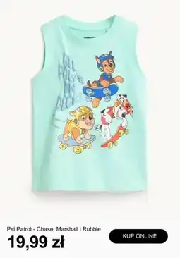 C&A Koszulka bez rękawów dziecięca Nickelodeon Psi Patrol Chase Marshall i Rubble oferta