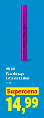 Lidl Tusz do rzęs Extreme Lashes Wibo oferta