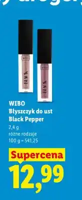 Lidl Błyszczyk do ust Black Pepper Wibo oferta