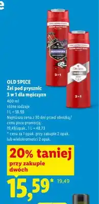 Lidl Żel pod prysznic Old Spice 3 w 1 dla mężczyzn oferta