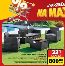 Carrefour Zestaw mebli wypoczynkowych NEBRASKA oferta