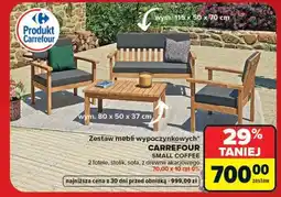 Carrefour Zestaw mebli wypoczynkowych CARREFOUR SMALL COFFEE oferta
