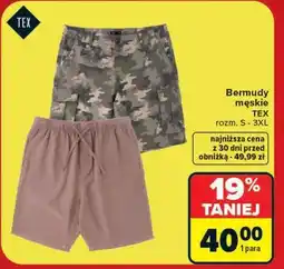 Carrefour Bermudy męskie TEX oferta