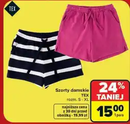 Carrefour Szorty damskie TEX oferta