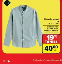 Carrefour Koszula męska TEX oferta
