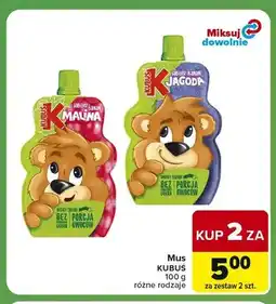 Carrefour Express Mus jabłko banan jagoda Kubuś oferta