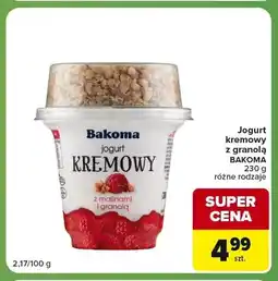 Carrefour Express Jogurt kremowy z malinami i granolą Bakoma oferta