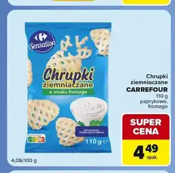 Carrefour Express Chrupki ziemniaczane o smaku fromage Carrefour Sensation oferta