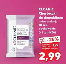 Kaufland Cleanic Chusteczki do demakijażu oferta