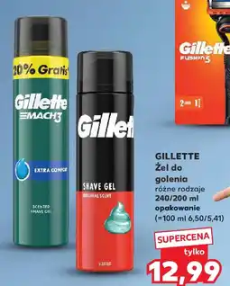 Kaufland Gillette Żel do golenia oferta