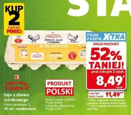 Kaufland Jaja z chowu ściółkowego klasa wagowa L 10 szt. opakowanie oferta