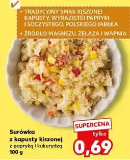 Kaufland Surówka z kapusty kiszonej z papryką i kukurydzą 100 g oferta