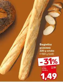 Kaufland Bagietka pszenna 220 g sztuka oferta