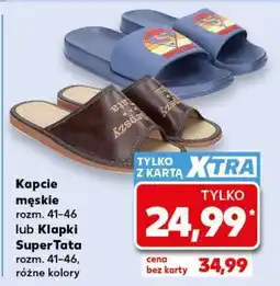 Kaufland Kapcie męskie oferta