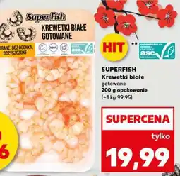 Kaufland SUPERFISH Krewetki białe gotowane oferta