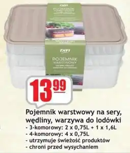 Sezamek Pojemnik warstwowy na sery, wędliny, warzywa do lodówki oferta