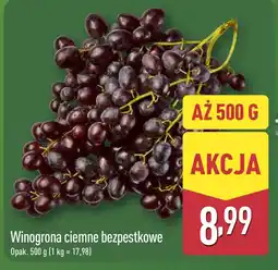 ALDI Winogrona ciemne bezpestkowe oferta