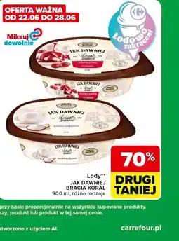 Carrefour Express Lody JAK DAWNIEJ BRACIA KORAL oferta