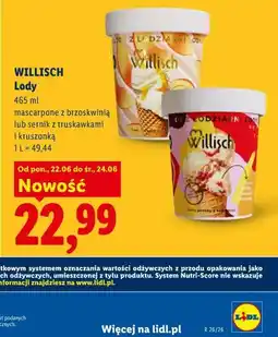 Lidl Willisch Lody oferta