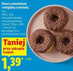 Lidl Donut czekoladowy z belgijską czekoladą oferta