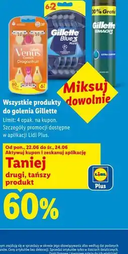 Lidl Wszystkie produkty do golenia Gillette oferta